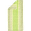 Cawö Striped Cashmere Washing Mitt 16 x 22 cm, Terrycloth, kiwi, 16x22