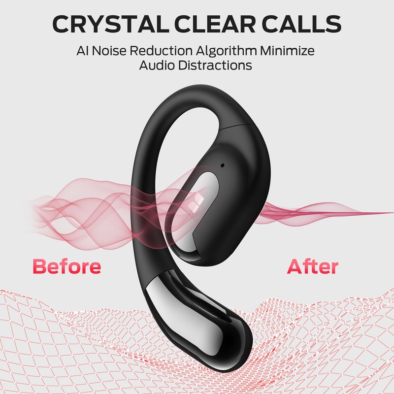 Monster Open Ear AC317 Headphones, Wireless Headphones with Premium Stereo,