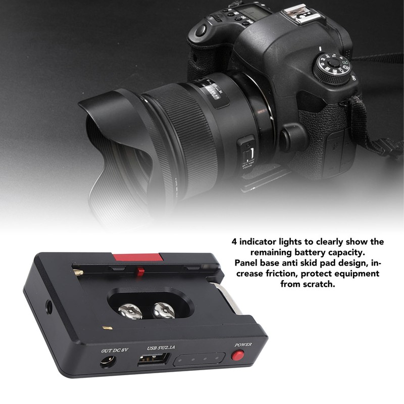 NP F Battery Adapter Plate Non Slip Self Locking Button