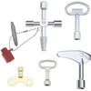 Create idea 5PCS Utility Keys Set Plumber Key Wrench Tool