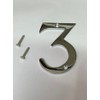 3 Inch Polished Chrome Screw-On Number 3 – House Door