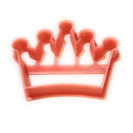 T3D Cookie Cutters Crown Cookie Cutter, Suitable for Cakes Biscuit and Fondant Cookie Mold for Homemade Treats, 3.36'' x 2.67'' x 0.55''