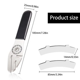 XIAQICA Set of 3 Brake Discs Straightening Tool Bicycle Stainless Steel Disc Brakes Tool 3 Port Design 15/18/42 mm Brakes Reset Tool Adjustment Aid Disc Brake Bicycle for Bike Repairing