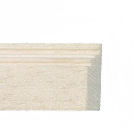 Melody Jane Dolls House Bare Wood Skirting Board Baseboard 30cm 12" Long Pack of 6