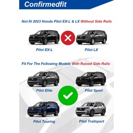 Real All Aluminum Roof Racks for 2023 2024 2025 Honda Pilot, 220LBS Better Than OE-Style, Cross Bars Fit for Pilot Elite Sport Touring Trailsport