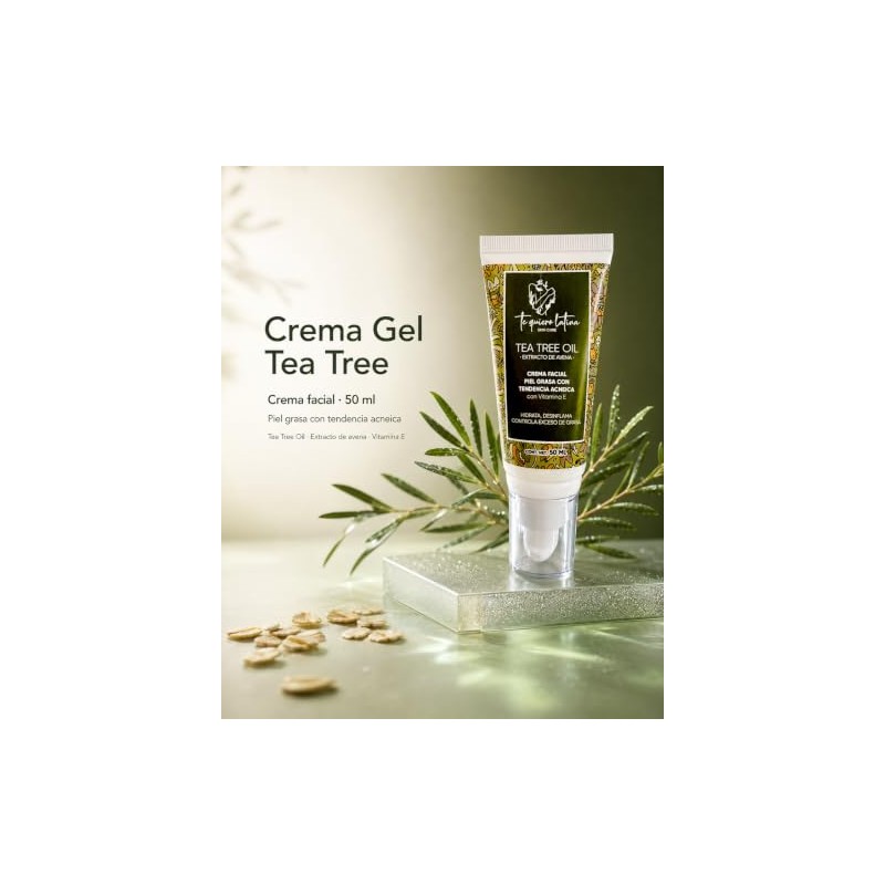Crema Gel Facial Tea Tree | Control de Grasa |