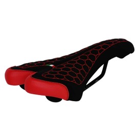 Selle Montegrappa FatBike Bicycle Saddle MTB Trekking Unisex SM 4010 in 6 Colors Made in Italy black-red