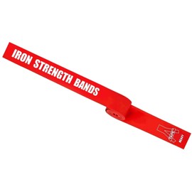 A-TAPE Muscle Floss Bands (5’ Ft Long X 2” inch Width)- Compression Bands - for Improving Movement, Increasing Circulation & Reducing Soreness (Red (Heavy))