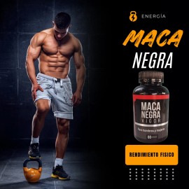 Maca Negra, Black Maca 60 Capsulas Natural