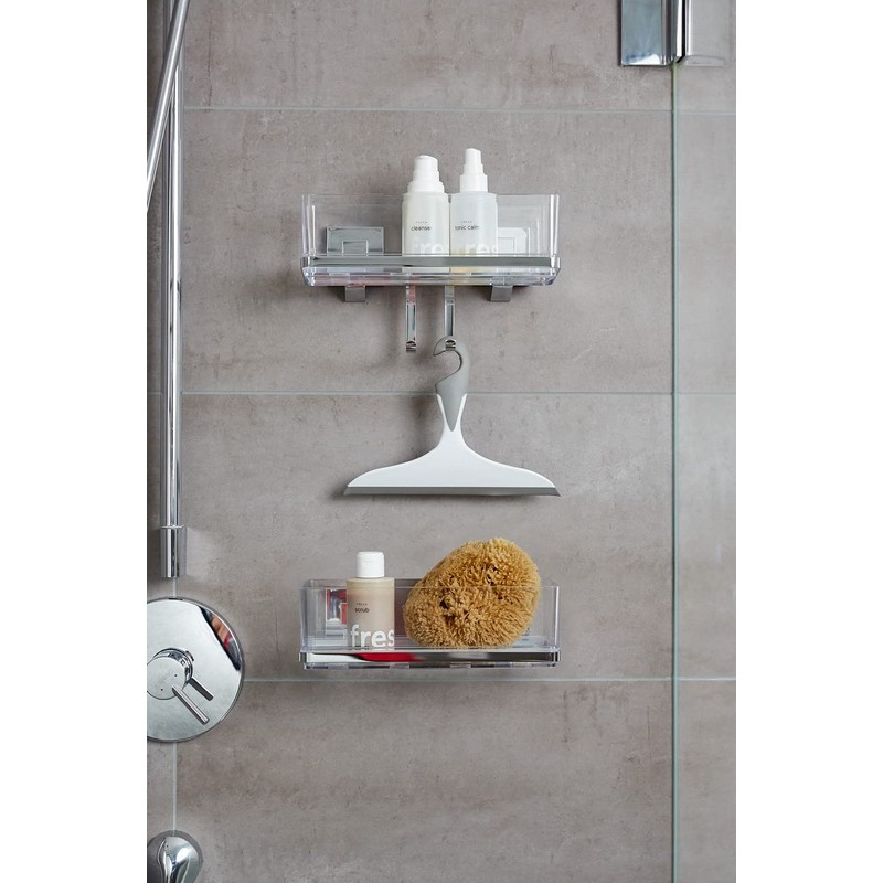 WENKO Loano Bathroom Squeegee Black Shower Squeegee, WK21832