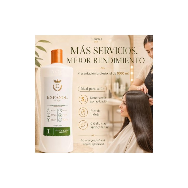 Alaciado Progresivo Profesional 1000 ml | Efecto Lacio de Hasta