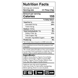 Treehouse Originals Organic Hot Chocolate | 72% Cacao Peruvian Dark Chocolate | Gluten-Free, Soy-Free, Hot Cocoa Mix | 1.2 oz (Sea Salt, 10 Pack)