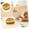 Kisangel 2pcs Realistic Simulation Burger Model Artificial Bread for Boys