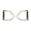 labwork Front Bumper Fog Light Outer Bezel Cover Black Replacement
