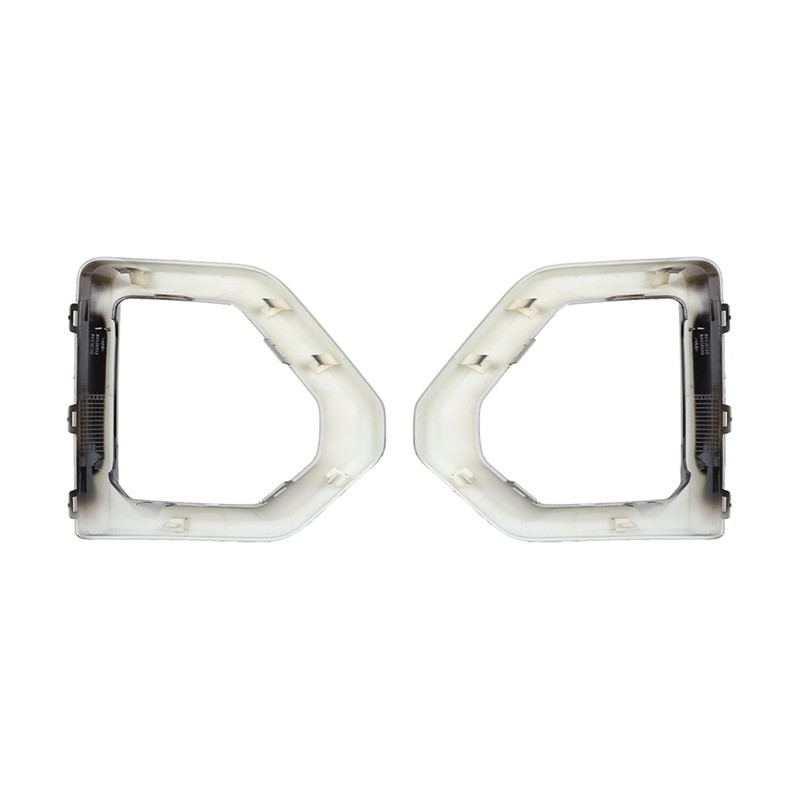 labwork Front Bumper Fog Light Outer Bezel Cover Black Replacement
