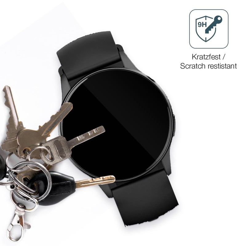 dipos I 2x Displayschutz 9H klar kompatibel mit 360Grad FITSmartWatch
