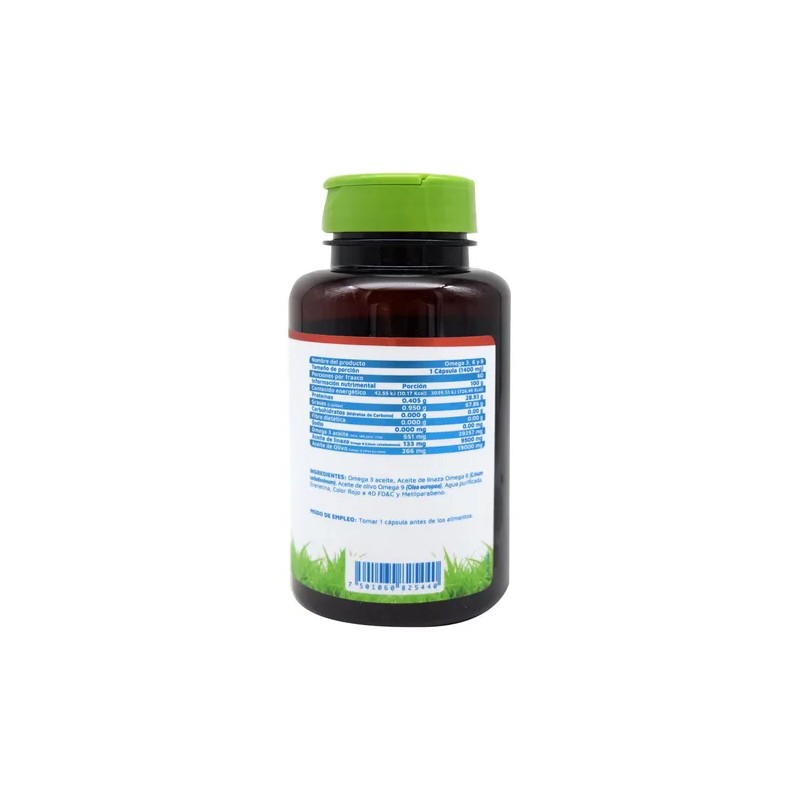 Omega 3, 6 Y 9 60 Cápsulas Vidanat Suplemento Sabor