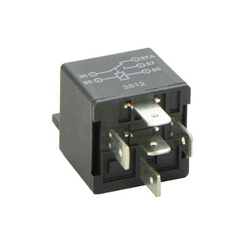 HELLA 933332011 12V 20/40A SPDT Relay with Bracket , Black