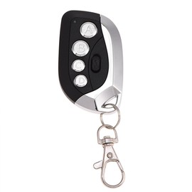 Remote Control Key Fob, 433.92MHz Electric Cloning Universal Garage Door Gate Remote Control Duplicator Key Fob(Black)