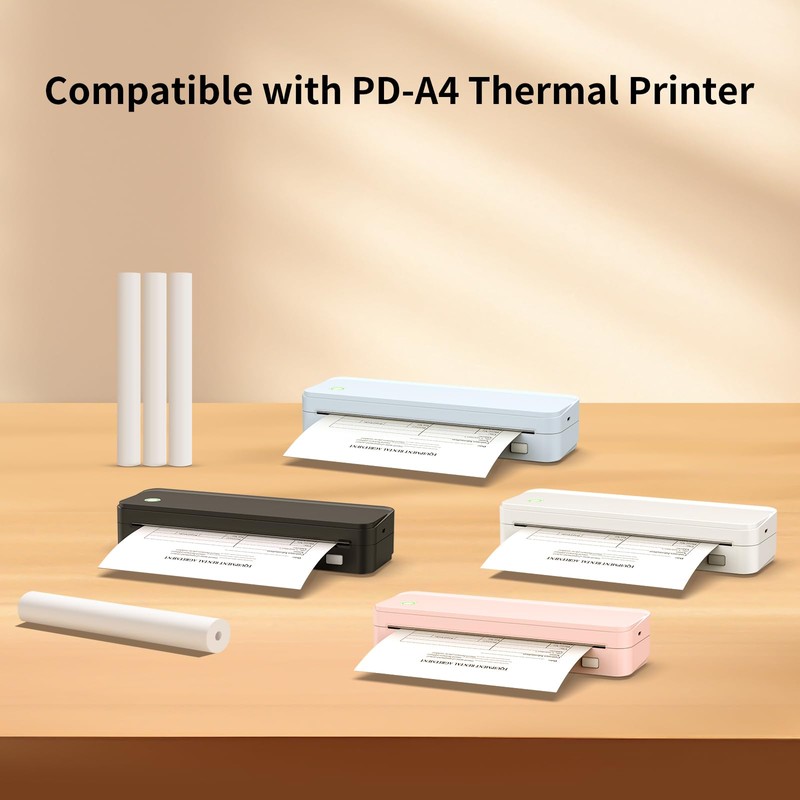 Gloryang Thermal Printer Paper 8.5''x11'' US Letter Size, Thermal Paper