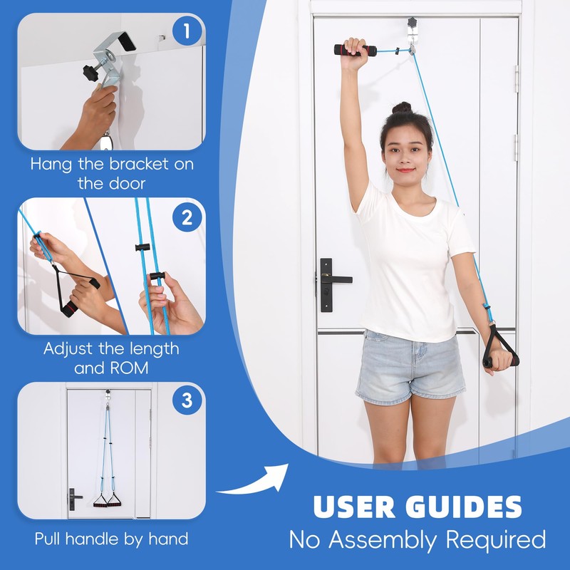 Fanwer Shoulder Pulley for Physical Therapy - Shoulder Exercise Pulley