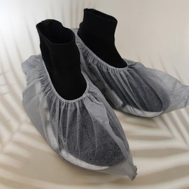 Disposable Shoe Covers (20-Pack), Gray Color 7ea