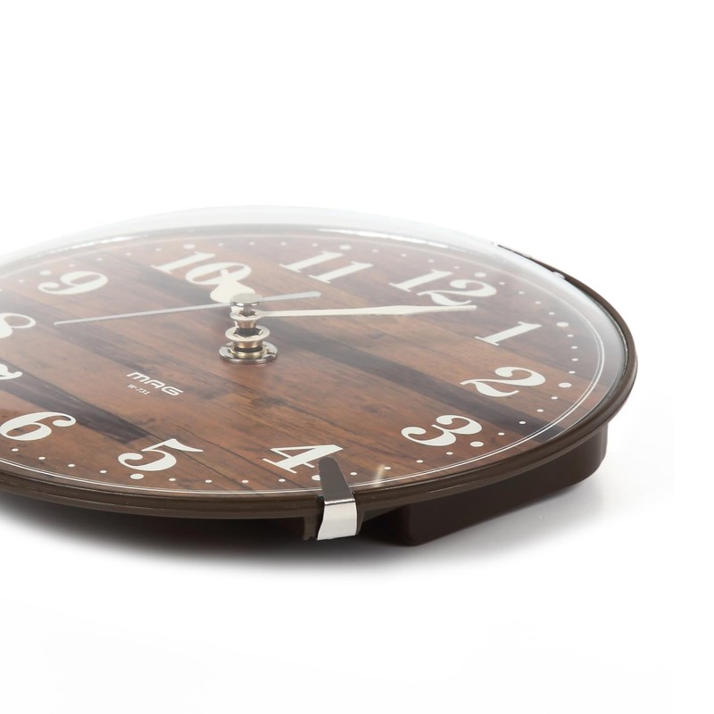 MAG W-731BR-Z Table Clock, Radio, Analog, Interior, Night Second Hand