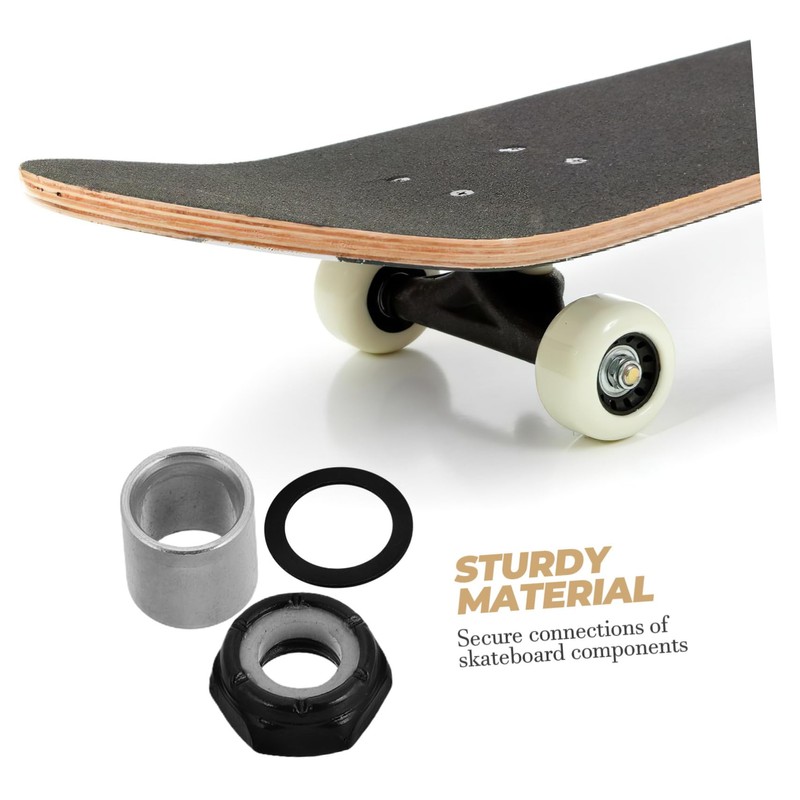 Kisangel Skateboard Tech Hardware Kit 56pcs Universal Fit Accessories for