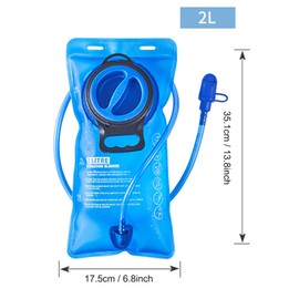 JESUS 2.0L Bolsa de Agua hidratación portátil vejiga, vejiga de hidratación sin BPA, Bolsa de Agua Senderismo, Bolsa de Agua para Mochila,Bolsa de Agua,para montañismo, Ciclismo, Senderismo, Camping