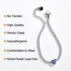 AllenCOCO December Birthday Gifts for Women, Cute Heart Tanzanite Birthstone