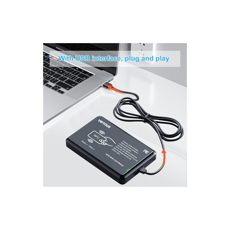 Lector de tarjetas RFID de 125 KHz y 13,56 MHz