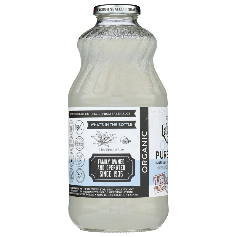 Lakewood, Organic Aloe Vera Gel Juice, 32 Oz