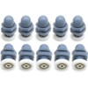Set von 8 single Dusche Tür Läufer/Wheels/Riemenscheiben/führt 23 mm Durchmesser