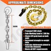 YATOINTO YATOINTO 4-Pack Grade 80 Trailer Safety Chain 36 Inch