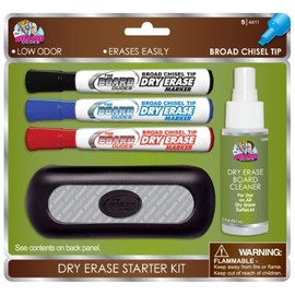 The Board Dudes Dry Erase Markers, Medium Point, 4-Pack, Assorted Colors 4444BDUA-12
