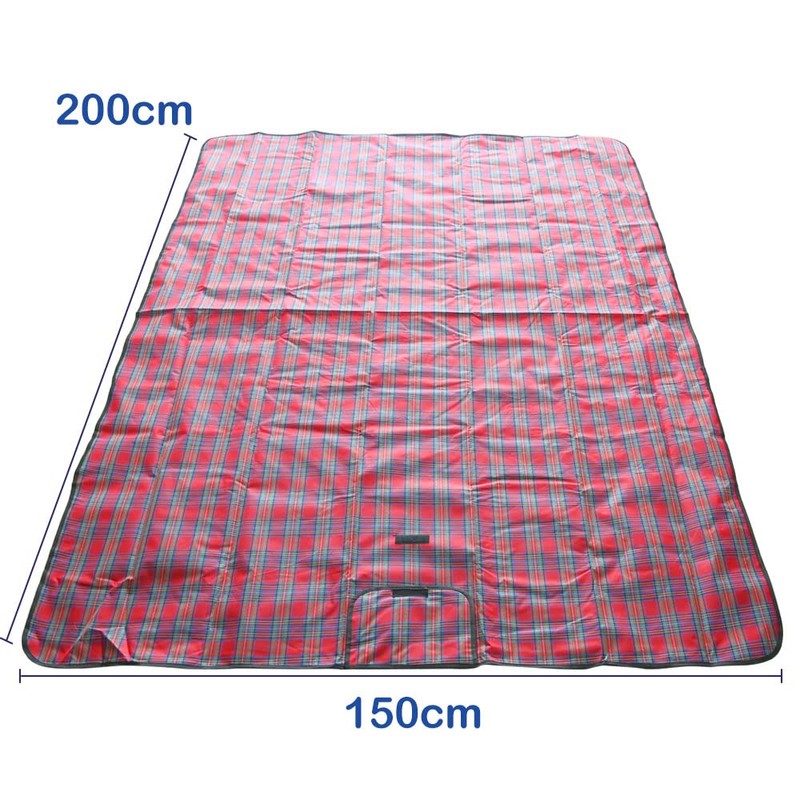Armo Extra Large Tartan Picnic Blanket With Carrying Handle Waterproof