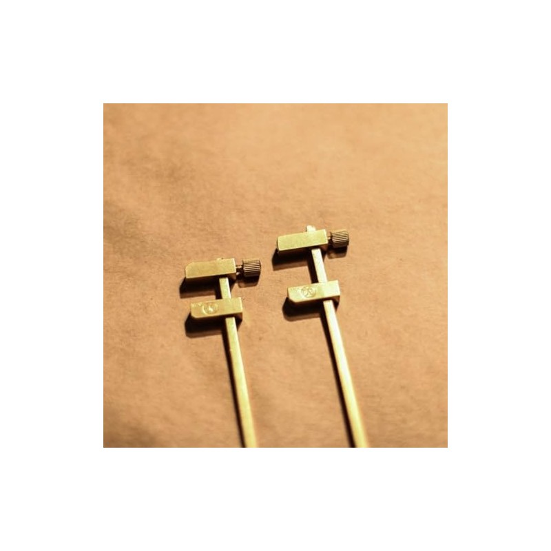 Solid Brass Miniature Bar Clamps, 3-3/4 Inches Long (Set of