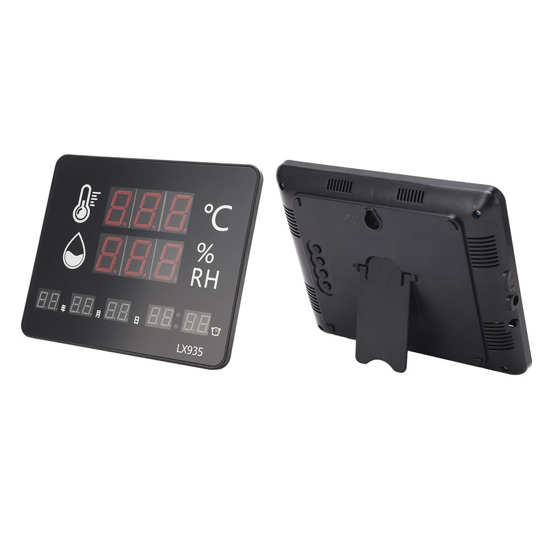 Temperature Humidity Meter High Accuracy Wall Mount Thermometer Hygrometer Alarm