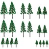 LOGOFUN 20Pcs Miniature Tree Model Artificial Pine Tree Handmade Micro