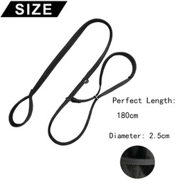 Figure of 8 Dog Lead, Comfy Padded Loop Handle and Nose Pads with Padded Handle, Anti Pull Stop Dogs Pulling Rope, Reflective Dog Lead for Training, Medium and Large Dogs