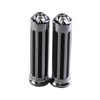 1 inch / 25mm Skull Chrome Rubber Hand Grip Motorcycle
