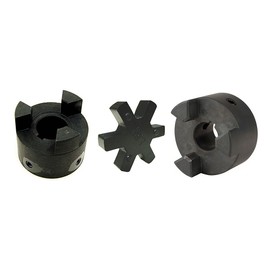 RAParts 1/2" to 7/8" L095 Flexible 3-Piece L-Jaw Coupling Coupler Set & Rubber Spider