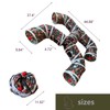 Foldable H-Shaped Cat Tunnel Toy with Interactive Playing Balls -