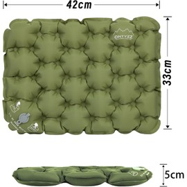 ONTYZZ Inflatable Seat Cushion for Stadium Portable Travel Cushion Lightweight Camping Cushions Waterproof Air Cushion Foldable Outdoor Cushion for Bench Beach Lawn Floor