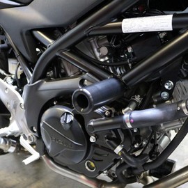 Shogun Suzuki SV 650 SV650 SV650X 2017 2018 2019 2020 2021 2022 2023 Black Complete No Cut Frame Slider Kit Includes No Cut Frame Sliders Swing Arm Spools and Bar Ends - 755-5649 - MADE IN THE USA