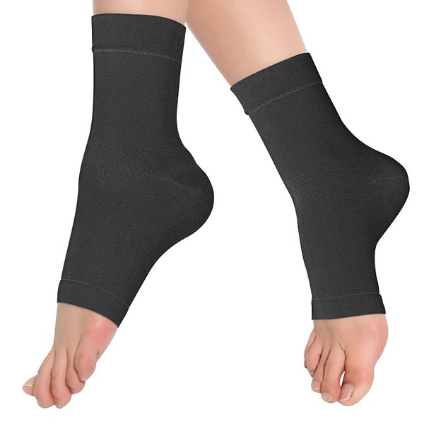 Eyotoo Support Brace Breathable Ankle Support SCompression Ankle Brace for Men Pain Relief Thin Ankle Sleeve for Achilles Tendonitis Plantar Fasciitis Sprains