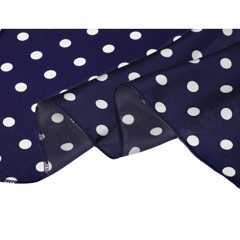 Allegra K Women's Scarf, Square, Silk-like, Dot Square Scarf, Neckerchief,