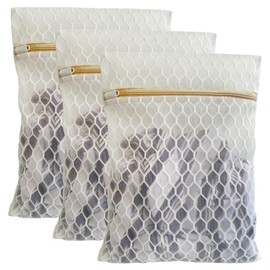 3 Pack Laundry Bag, Durable Big Honeycomb Mesh Laundry Bags Suitable for Delicate Clothes Washing 19.6 x 15.7 Inches (3 Large)