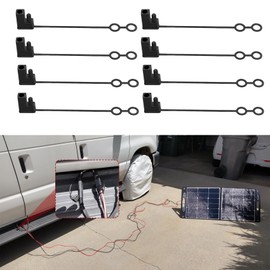 HQRNYP 8PCS 2 Pin Plug Replacement Weather Cap, Automotive Replacement Electrical Accessories, SAE Waterproof Cover Cap, Auto Accessories SAE Connector Protection Lid Top Covers for Most Cars (8PCS)