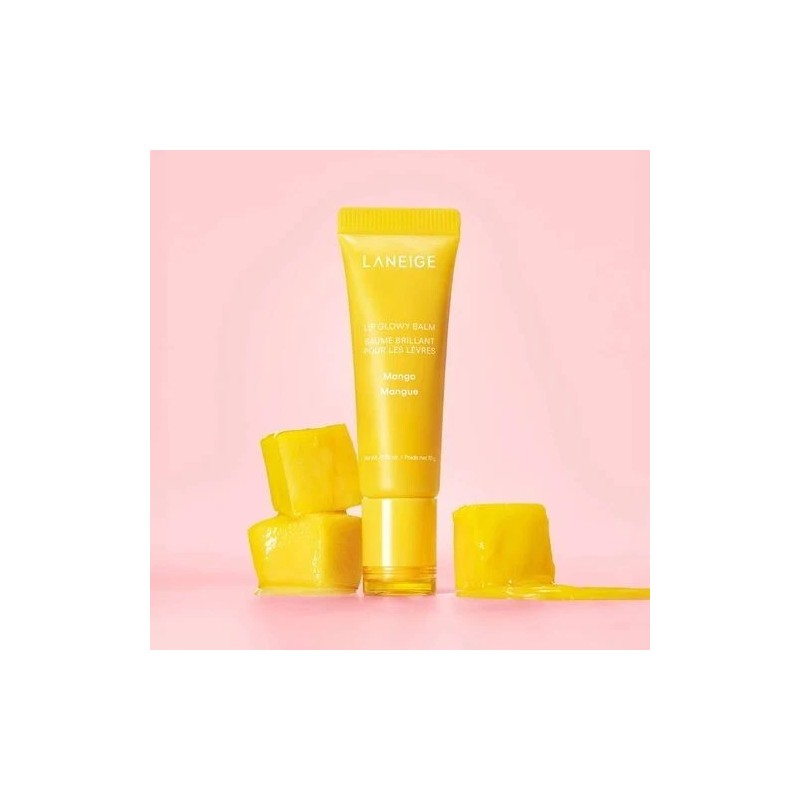 Laneige Lip Glowy Lightweight Hydration Balm with Shea Butter, Mango,